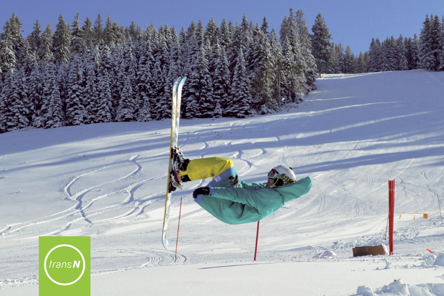 Skier à la station de ski La Robella du Val-de-Travers, dans le Jura neuchâtelois