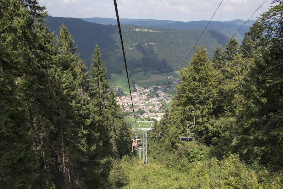 télésiège du parc de loisirs La Robella au Val-de-Travers